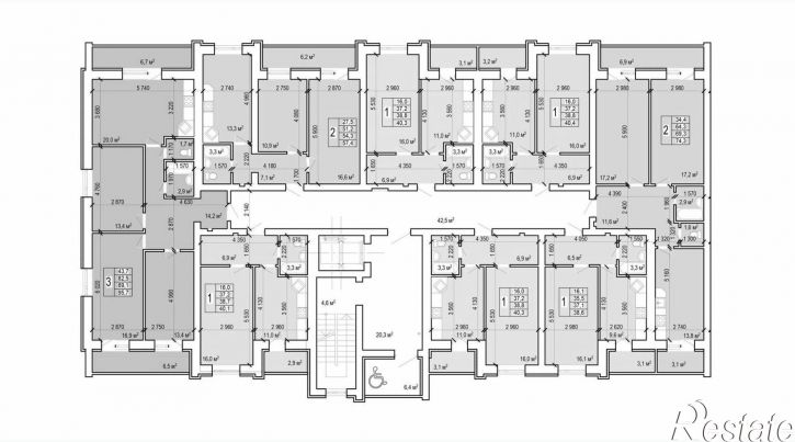 2-комн квартира в новом доме Новобазарная улица, 4,  д. 4