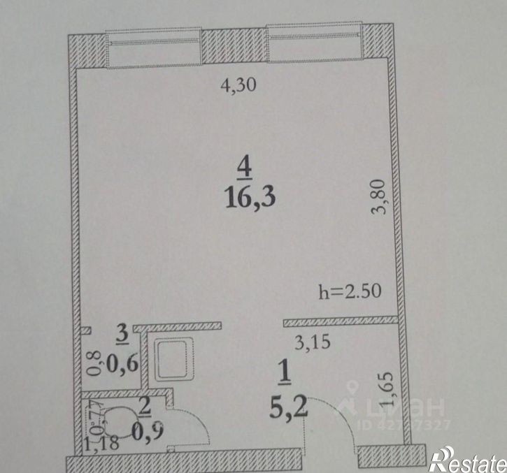 1-комн квартира улица Космонавтов, 16,  д. 16
