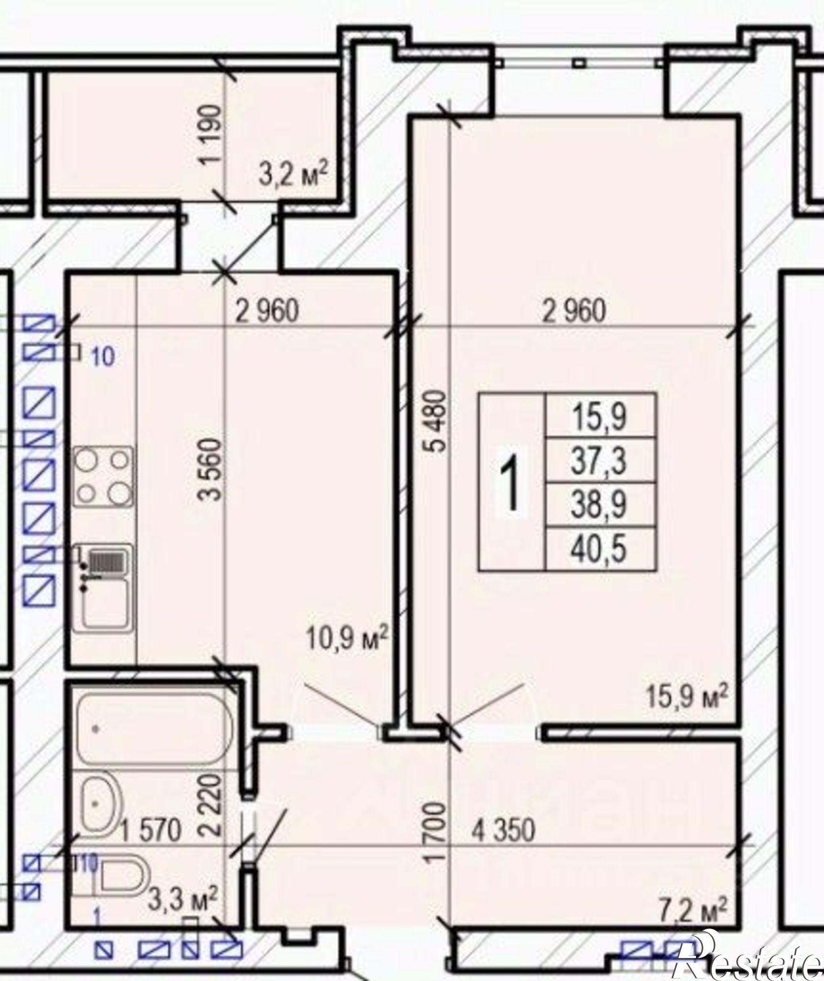 Купить квартиру за 4 520 000 рублей на ул Колотилова, 100