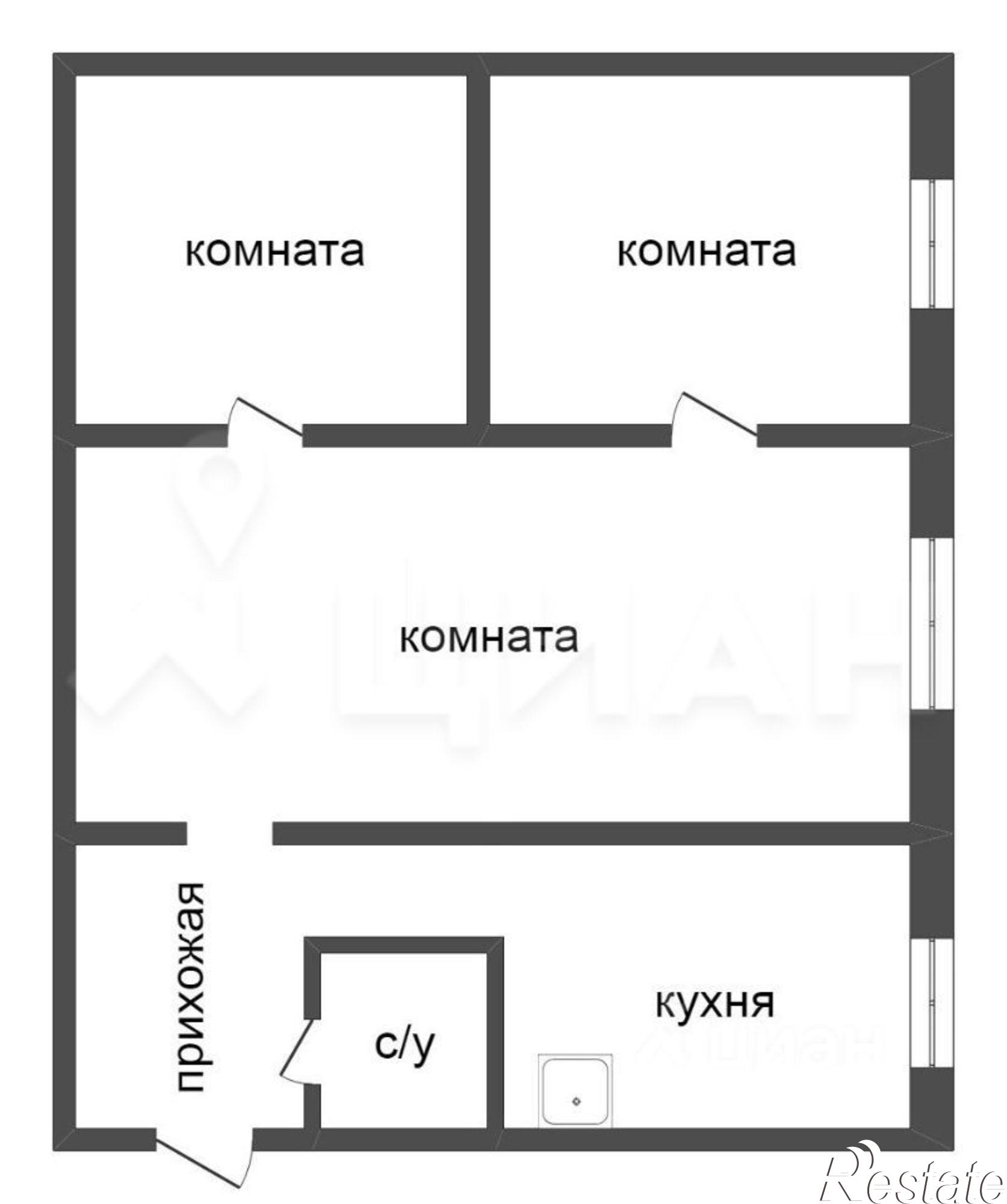 Купить квартиру за 2 850 000 рублей на ул Менделеева, 13