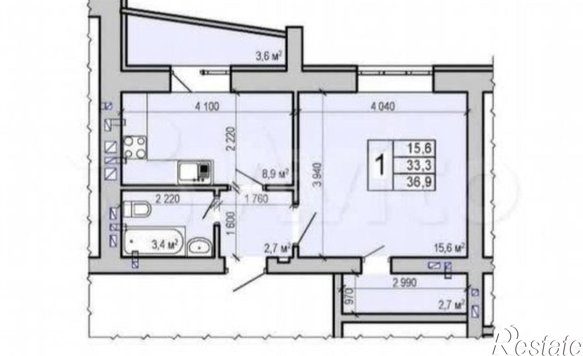 Купить квартиру за 2 800 000 рублей на проспект Строителей, 53