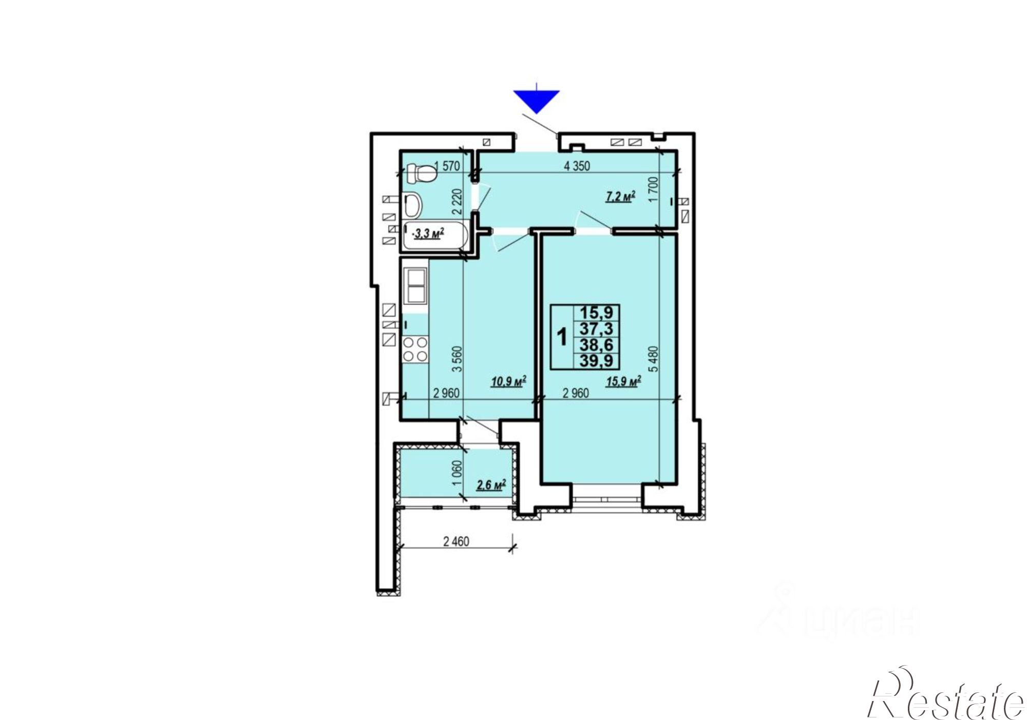 Купить квартиру за 3 830 000 рублей на улица Колотилова, 100