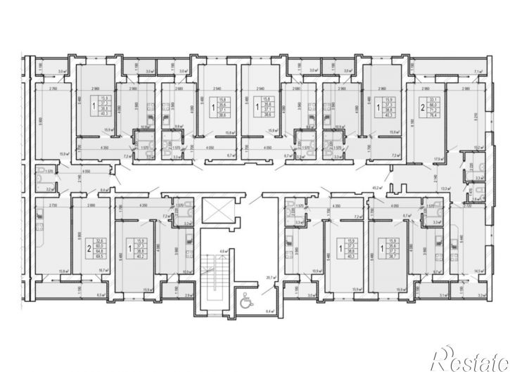 2-комн квартира в новом доме ул Новобазарная, 6,  д. 6