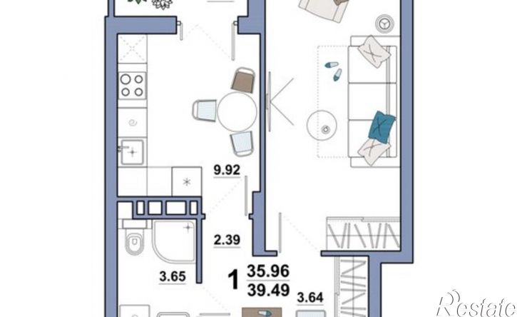 1-комн квартира Полиграфическая улица, 77А,  д. 77А