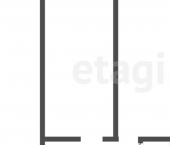 1-комн, 36кв м, этаж 8/22 проспект Героев Отечества, 3